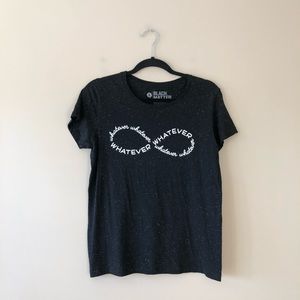 Black Matter whatever infinity graphic print top